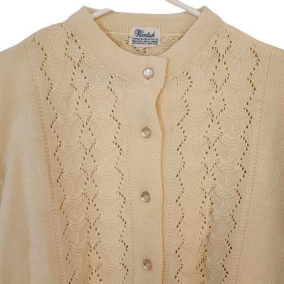 Wintuk Ivory Knit Sweater/Cardigan - Picture 2 of 8